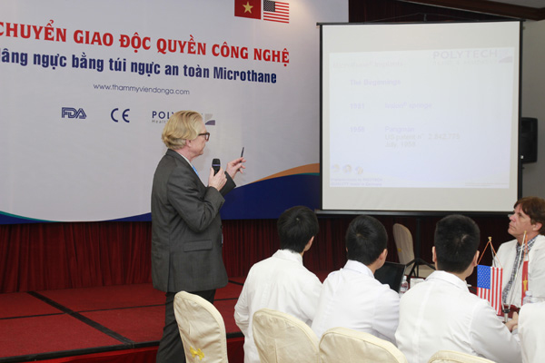 Chuyển giao độc quyền nâng ngực an toàn túi ngực Microthane